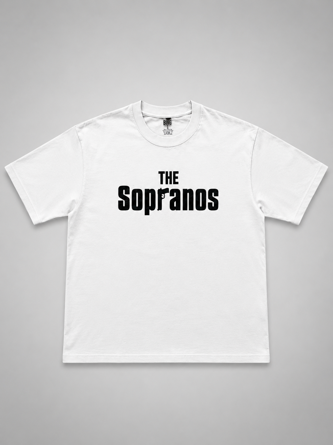 The Sopranos Iconic Logo White Regular Fit T-Shirt
