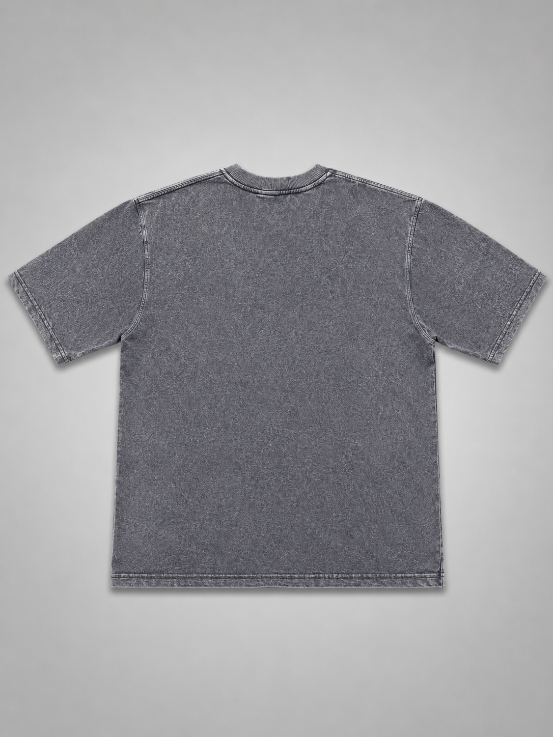 Premium Acid Wash Vintage Grey Regular Fit T-Shirt