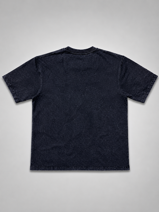 Premium Acid Wash Vintage Black Regular Fit T-Shirt